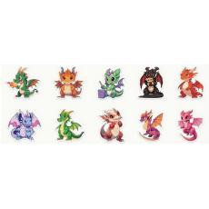 Dragon Stickers - Pack of 10's